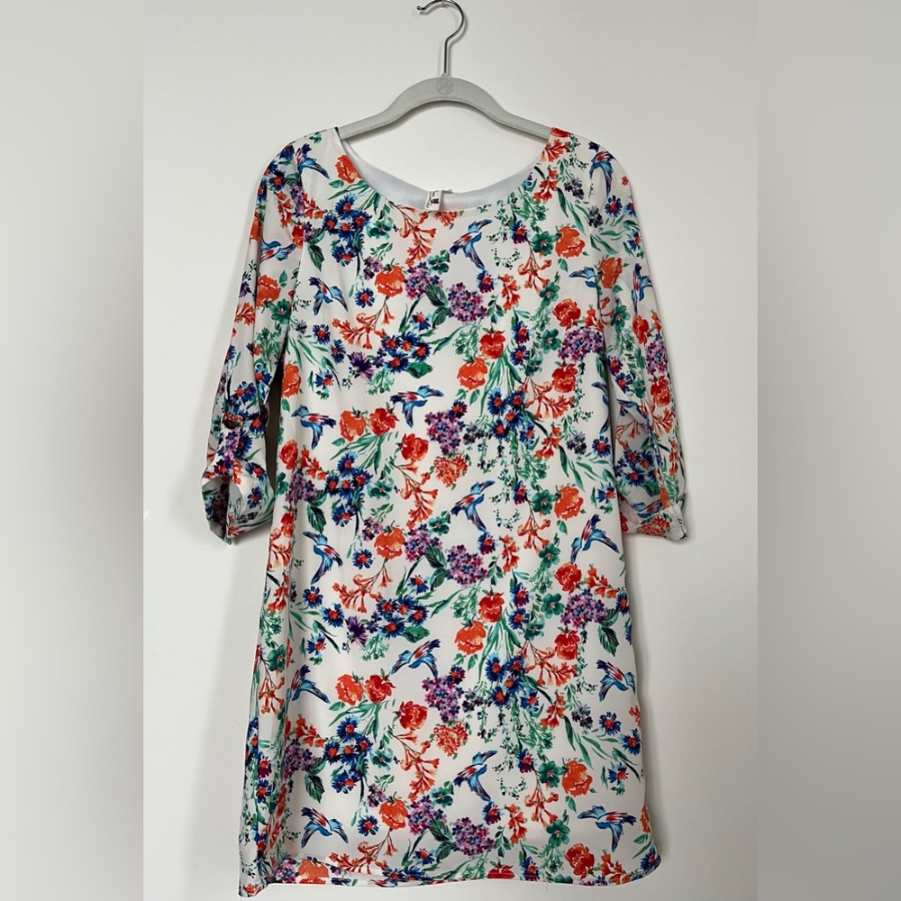 Lulu’s Floral Print Shift Dress Size Medium